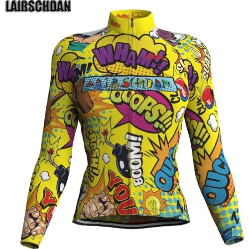 LairschDan Women Cycling Jersey Long Sleeves Spring/Autumn Comfortable Sun protective Road Bike Tops MTB Jerseys Cicliste Femme