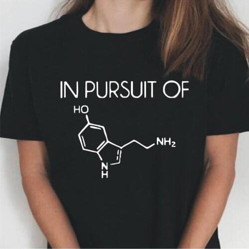 Summer Short Sleeve Tee Shirt Femme Casual Fashion Love IN PURSUIT OF T Shirt Women Tops Chemistry Teacher Camisas De Mujer