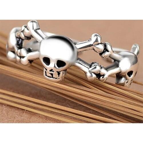 Miuoxion Retro Creativity Skull Ring Fashion Personality Punk Party Jewelry For Women Feature Namour Charm Gift All Seasons