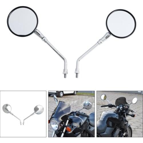 Motorcycle Chrome Rear View Mirror For Honda VT750 Shadow 400 VT750C VLX Steed VT600