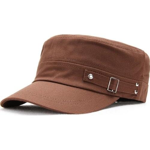 Mens and womens hats all-match flat-top caps outdoor casual military caps fashion caps