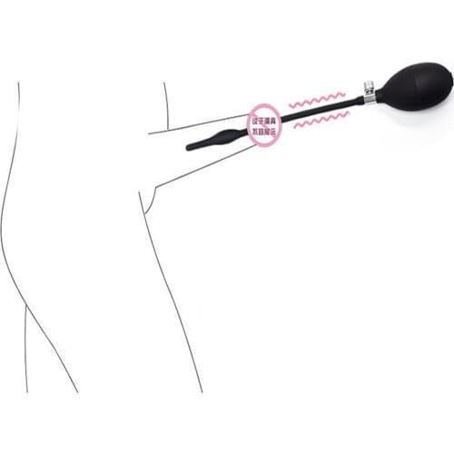 Inflatable Silicone Penis Plug Long Stretcher Urethral Sounds Dilators Male Urethral Catheter For Men Gay Adult Products