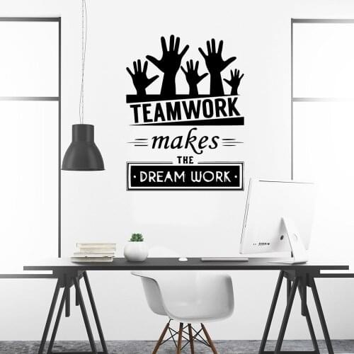 Dream Work Frase Wall Stickers Home Decor Decals For Living Room Decor Wall Decal Bedroom Wall Art MURAL Sticker