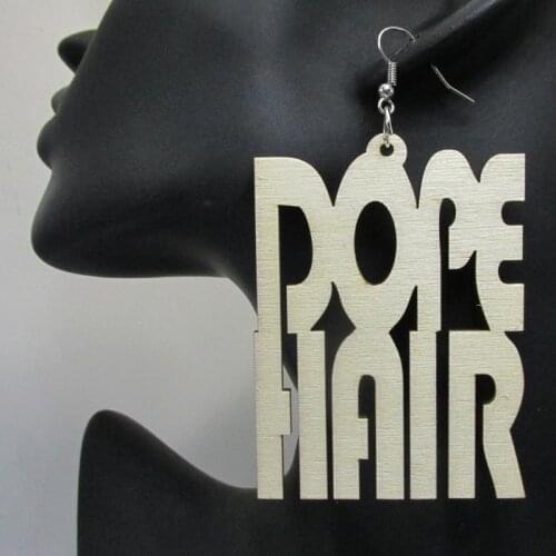 2017 Dope Hair Wood Earrings