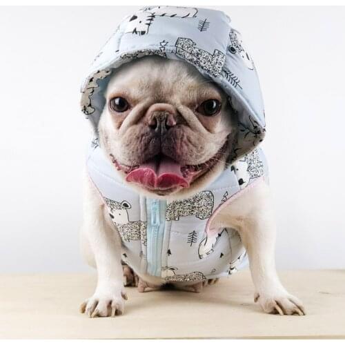 Pug Clothes French Bulldog Clothing Winter Pet Coat Cat Poodle Bichon Pomeranian Schnauzer Frenchies Dog Costume Outfit Garment