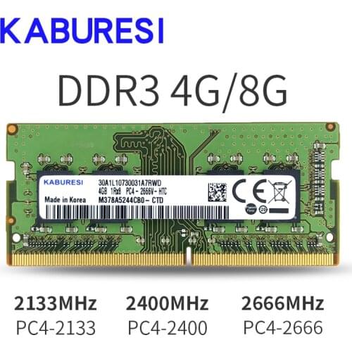Kaburesi DDR4 4GB 2400MHz Low Voltage 1.2v Sodimm Memoria Laptop Memory Notebook Ram High Quality