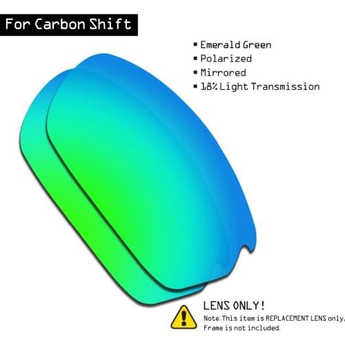 SmartVLT Polarized Sunglasses Replacement Lenses for Oakley Carbon Shift - Emerald Green