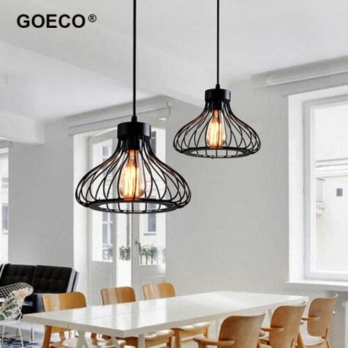 Retro Industrial Iron Pendant Light Vintage Hanging Lamp For Living Room Bedroom Loft Kitchen Bar Restaurant Home Dining Room
