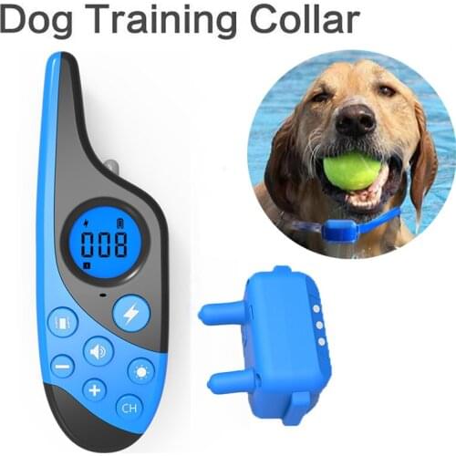 Dog Training Collar with Remote Baking Collar 500m Rehargeable Receiver Collar Sound Vibrate Shock Dog Collar vibrator remote