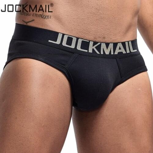 JOCKMAIL 2019 New Sexy Men Underwear Briefs Bikini Gay Underwear Trunks Shorts pouch Underpants Man Briefs Thread cotton Panties