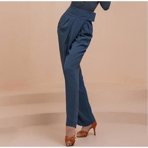 YS311 Women Latin Dancing Long Trousers Latin Dances Pants for Samba Tango Chacha Modern Dancing Practice Competition Costume