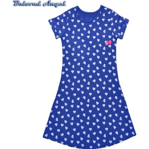 2019 Baby Girls Summer Dress Kids Clothes 100%Cotton Meninas Vestidos Bowknot Princess Dresses Children Costume Party Wear 1-13T