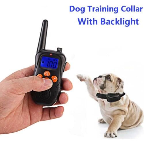300M Pet Trainer Electric Dog Shock Training Collar Anti-Bark Equipment Waterproof Rechargeable Dog Remote Control Receiver