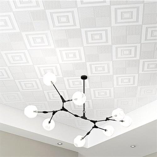 Wellyu 3d suspended ceiling pasted roof wallpaper bedroom living room modern minimalist dining room atmospheric wallpaper