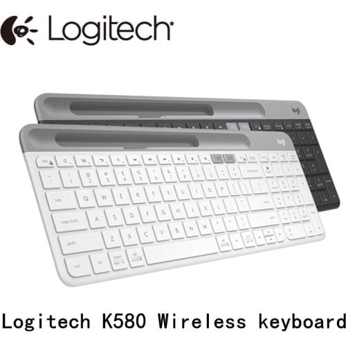 Logitech K580 Wireless Keyboard Original Multi-Device 2.4G Bluetooth Unifying Dual Mode Portable For PC Tablet Phone клавиатура