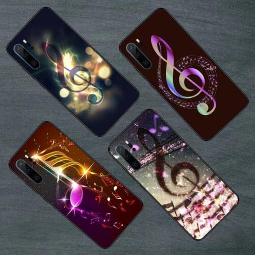 Music notes logo Phone Case For Huawei honor Mate P 9 10 20 30 40 Pro 10i 7 8 a x Lite nova 5t