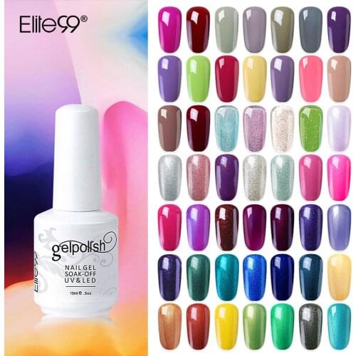Elite99 Nail Art Hybrid Varnishes Gel Nail Polish Semi Permanent UV LED 15ml Gel Polish Nail Art Design Enamel Lacquer Manicure
