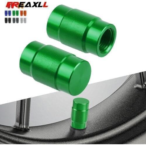 For Kawasaki Z900 Z800 Z750 Z1000 Vehicle Wheel Tire Valve Stem Caps Dust Covers Z250 Z250R Z300 ER 6N Versys 1000 VULCAN S 650