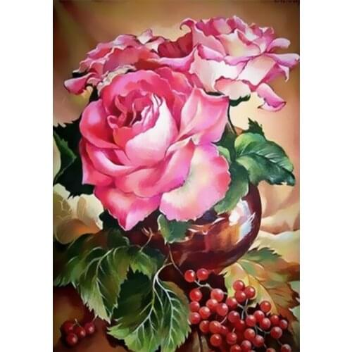 DIY Painting By Numbers For Adults Tiger 40x50cm Picture By Numbers On Canvas Frameless Home Decor Rose Unique Gift