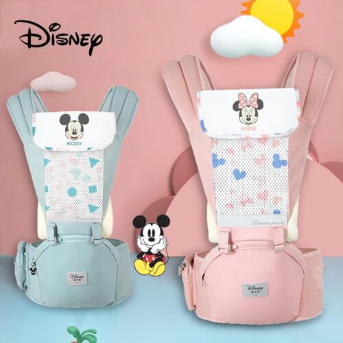Disney New Ergonomic Baby Carrier Infant Kid Hipseat Sling Front Facing Kangaroo Mickey Minnie Baby Wrap Carrier For Baby Travel