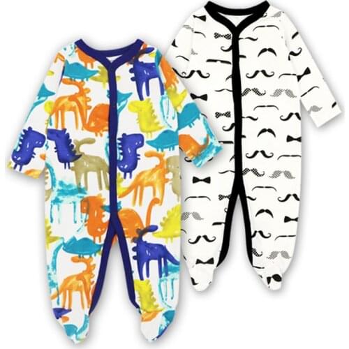 Baby clothing Cotton Long Sleeved baby boy clothes ,cartoon Beard Gentleman baby romper Infantil babies Free shiipping
