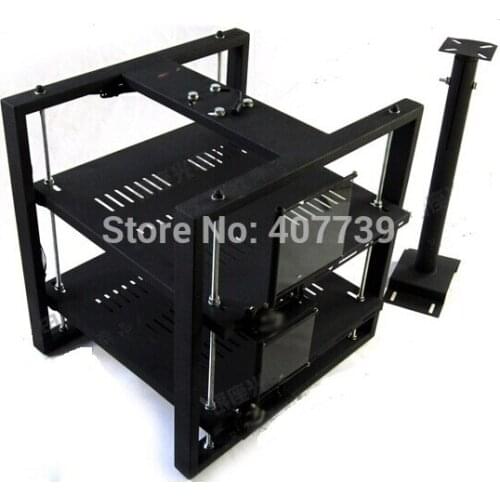Middle size professional 3D/4D/5D/ digital cinema double-deck industrial projector ceiling mount for polarization system