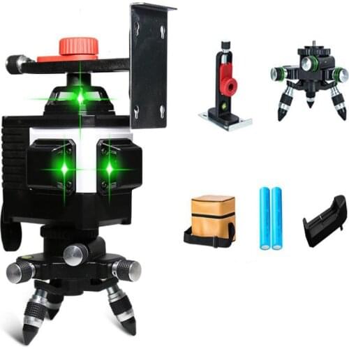 EU plug Professional engineer laser module 360 rotary TILT functional Self-leveling Cross Line 3D 12 Line laser level