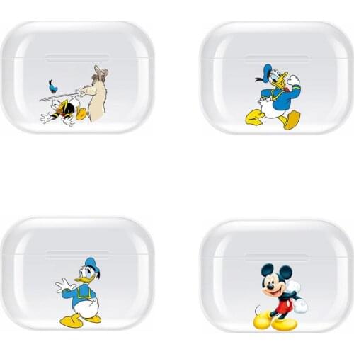 Disney Transparent TPU Case For Airpods Pro 3 Case Silicone Headphone Accessories Air Pods 3 Apple Protective 1 2