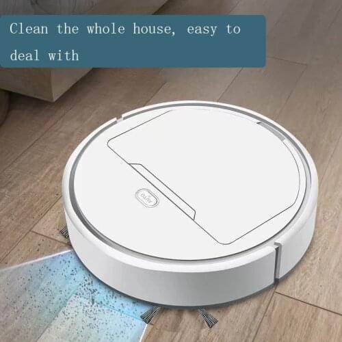Robot Vacuum Cleaner Automatic 3-In-1 Wireless Sweeping Wet And Dry Cleaning Machine Rechargable Intelligent Vacuum Cleaner