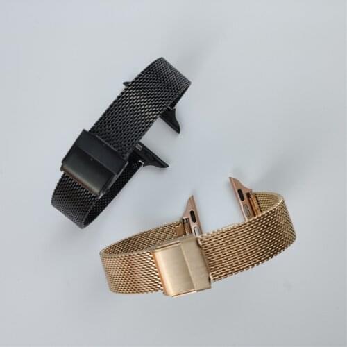 Mesh Strap for Apple Watch Bands SE/6/5/4/3/2/1 40mm 44mm 38mm 42mm Stainless Steel Narrow Slim Thin Small Wristband for iWatch