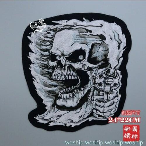 24*22cm Super gorgeous sukll Lace embroidery patches sequins beaded golden Eagle patch for DIY dress Wedding dress