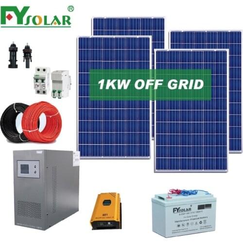 Off grid panel solar kit set 1000w 1 kw solar panel price solar panel system for home made in China