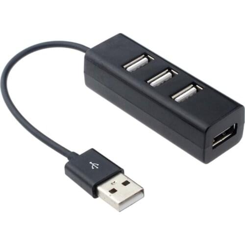 Computer Hub Mini Usb 2.0 Hi-speed 4-port Splitter Hub Adapter Connector For Pc Computer