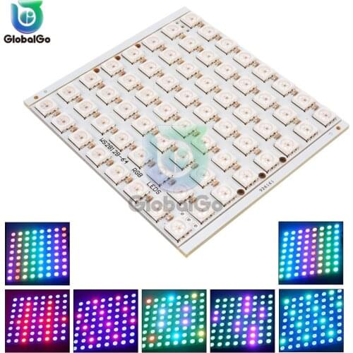 WS2812 LED SMD 5050 RGB 8x8 8x5 LED Chip for Arduino 40 bit 64-Bit Full Color RGB LED Lamp Panel Lights Intelligent Drive