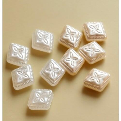 Japanese Showa-style retro embossed diamond-shaped acrylic beads DIY hand-made earrings jewelry accessories material