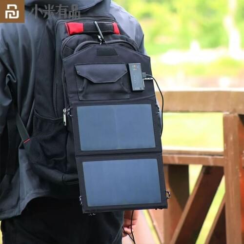 Youpin Outdoor USB Solar Energy Storage Mobile Charging Power Bank Fast Charging Three-output High-efficiency Mini for Smart