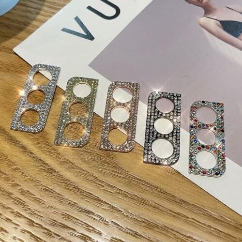 Luxury Metal Diamond Camera Lens Protection Film For Samsung Galaxy S30 S21 Ultra S21 Plus Anti-scratch Phone Camera Ring Cover
