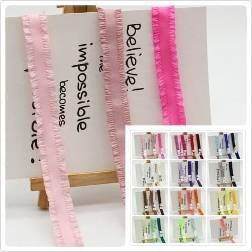 50 Yards 13mm Double-Sided Cloth Fungus Elastic Band Korean-Style Pleated Lace Elastic Band Ruffles