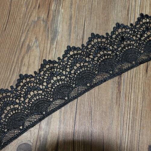 9CM 1 yards high quality gray lace cotton lace sewing Home Furnishing garment accessories DIY material