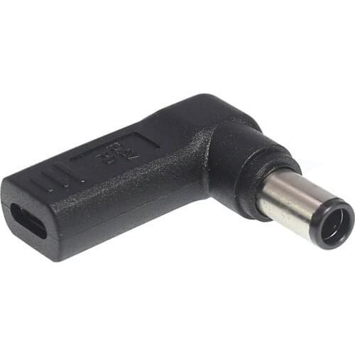 7.4x5.0 mm with Pin Jack to USB Type C PD Power Adapter Converter 7.4*5.0mm DC Plug Connector for Dell Laptop Charger