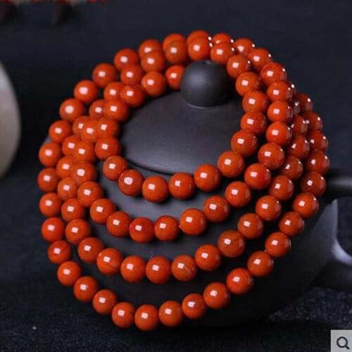 100% real jade Natural108 beads handmade flower red jade bracelet Agate Genuine Men Women Bracelets christmas jade gift bracelet