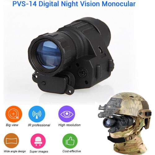 Mini Digital Night Vision Military Tactical Optical Monocular Telescope Device For Hunting 200m More Visual Distance