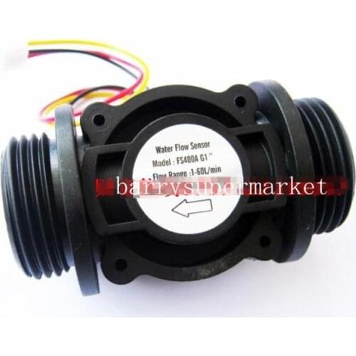 2PCS Water Flow Sensor Switch Fuel Flow Meter Swimming Pool Water Meter Sensor Flowmeter Water Sensor Counter Indicator DN25