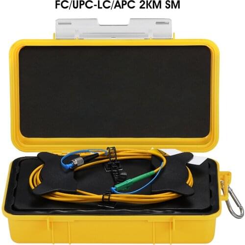FC/UPC-LC/APC OTDR Dead Zone Eliminator,Fiber Rings ,Fiber Optic OTDR Launch Cable Box 2km Single Mode 1310/1550nm