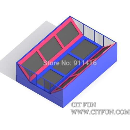 Customized design amusement indoor trampoline park and CE approval