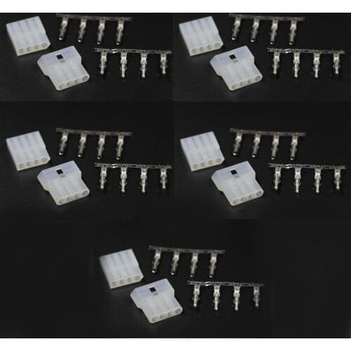Lot 10 Pair 20pcs Male Female HF Radio 4-Pin 4pin Plug Socket Cable Antenna Tuner Connector Adapter for ICOM ATU AT-120 Radio