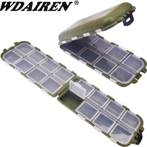 WDAIREN Plastic Fishing Box Bait Case With 16 Compartments Carp Fishing Accessories Equipment Boxes For Fishing Pesca WD-136