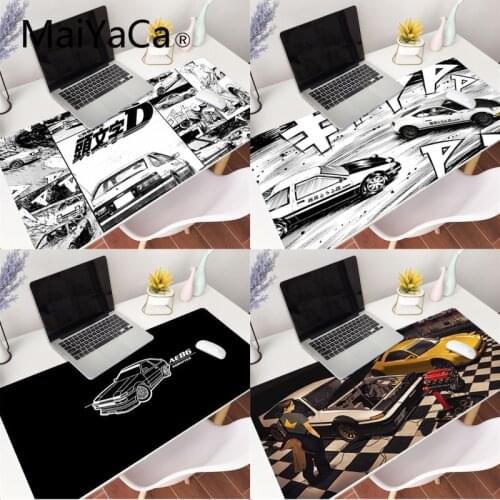 MaiYaCa Japan Initial D anime Gamer Mouse Pad Anti-slip Rubber Gaming Mouse Mat xl xxl 800x300mm for Lol world of warcraft