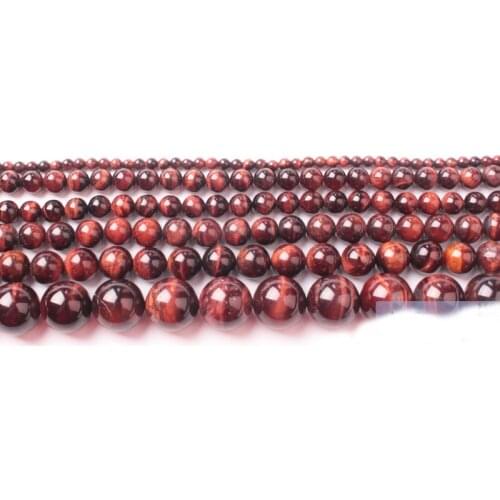 Natural Red tiger eye Round Beads 15inch ,Wholesale For DIY Jewellery Free Shipping