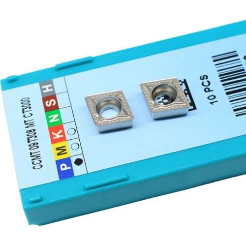 10PCS CCMT09T308 MT CT3000 External Turning Tools Cermet Grade Carbide insert Lathe cutter Tool Tokarnyy turning insert